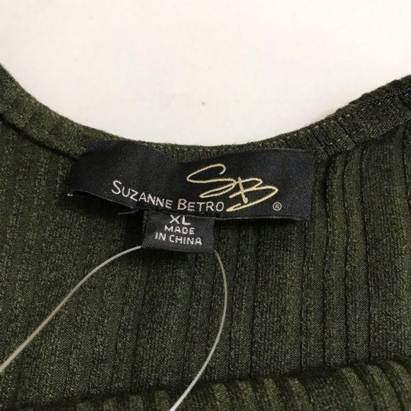 NWT Susan Betro Ribbed Knit Green Dress Size XL - Picture 7 of 11